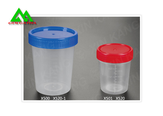 China Medische Plastic Specimenkruiken met Deksels, de Steriele Koppen van het Urinespecimen voor Inzameling leverancier